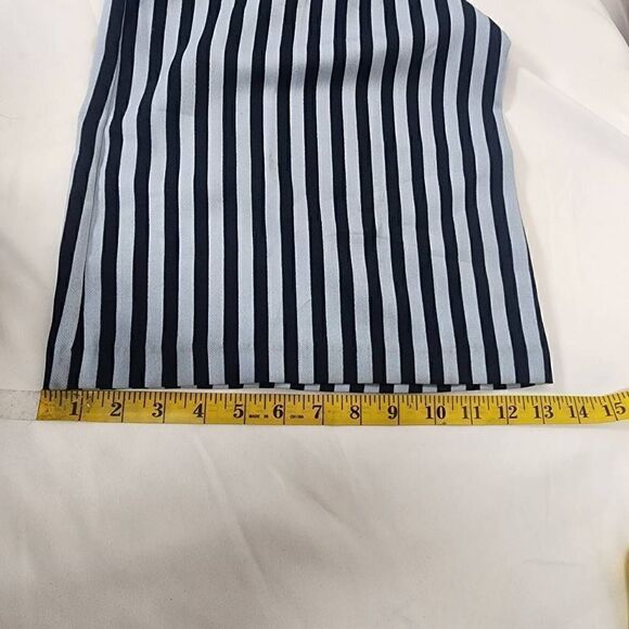 Charles Henry Stripe Tie Shoulder Jumpsuit Navy Size L - Picture 8 of 12